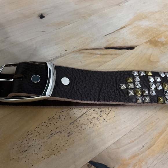 TYLIE MALIBU VINTAGE LEATHER BELT/BROWN main image 4